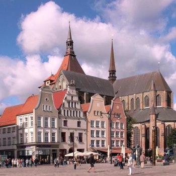 Hansestadt Rostock · Marktplatz mit Marienkirche